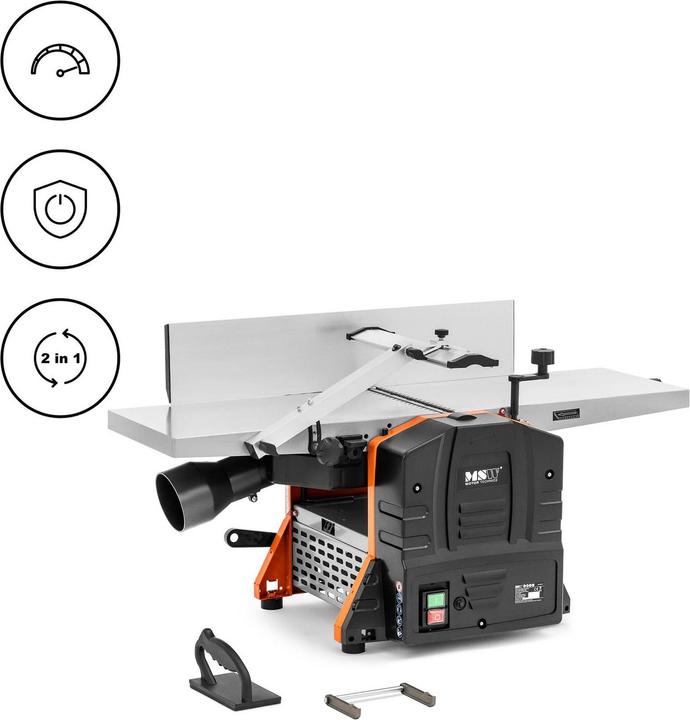 Produktbild MSW Hobelmaschine & Abrichte 2-in-1 1500 W 2 Messer 252 mm breit Abricht-Dickenhobel