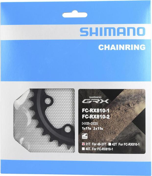 Actual product image Shimano Chainring GRX FC-RX810 48/31 31 teeth (31)