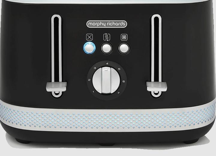 Actual product image Morphy Richards Illumination black 4-slice toaster