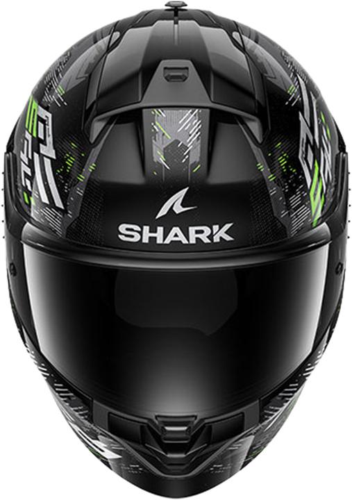 Actual product image Shark Casque Intégral Ridill 2 Molokai / Noir / Vert / Brillant S (55 - 56 cm, S)