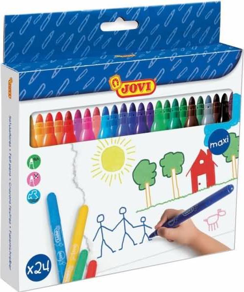 Jovi Fibre-tip pens Maxi PU= 24 pieces assorted (24 colours, 24 x)