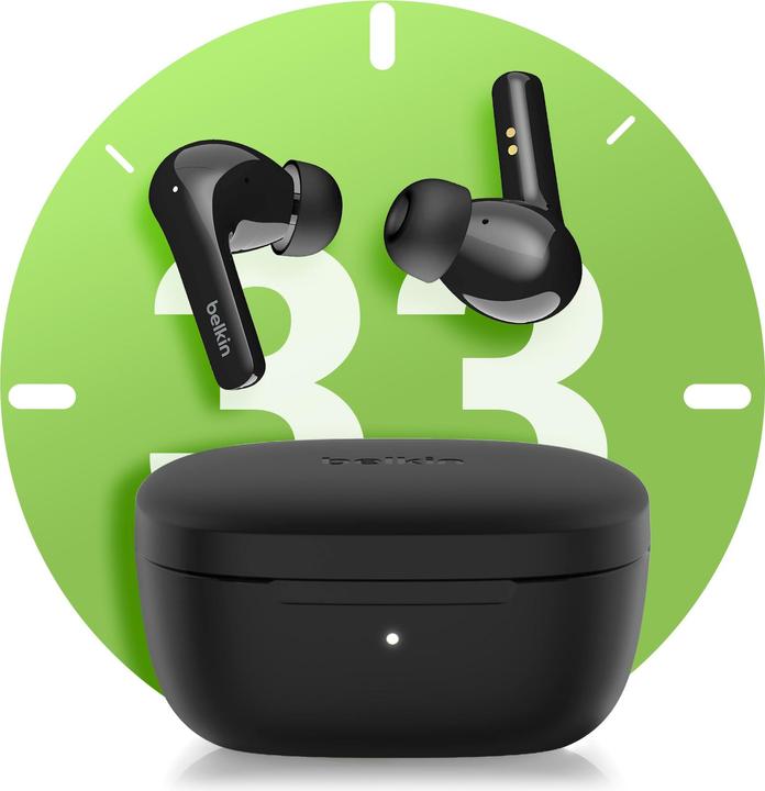 Actual product image Belkin SOUNDFORM Motion True Wireless Earbuds (ANC, 9 h, Cable)