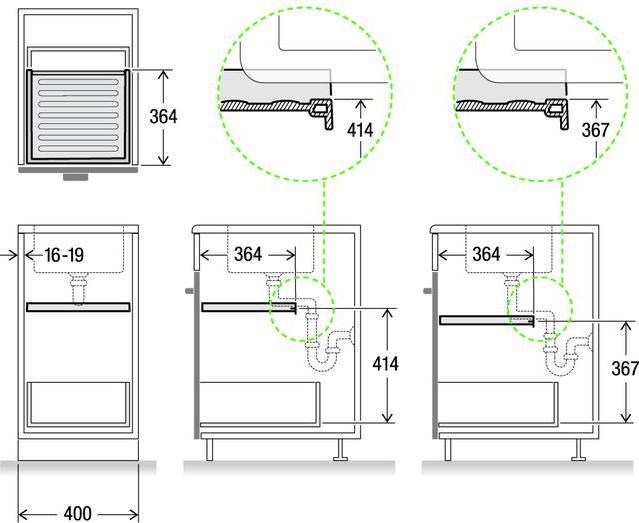 Produktbild Müllex Basicschublade X-LINE 55/60