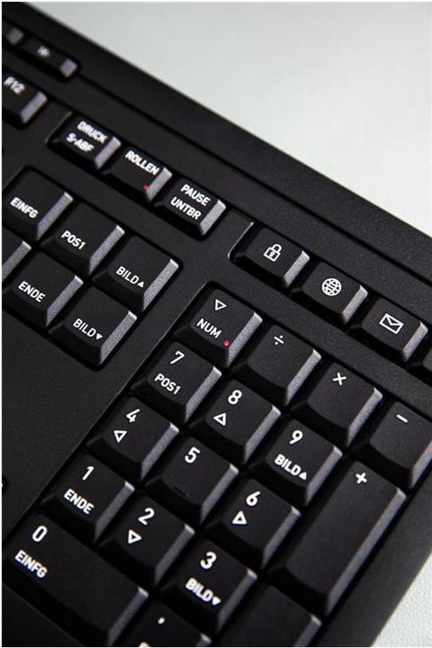 Produktbild CHERRY Desktop STREAM COMFORT Wireless (DE) black (DE, Kabellos)