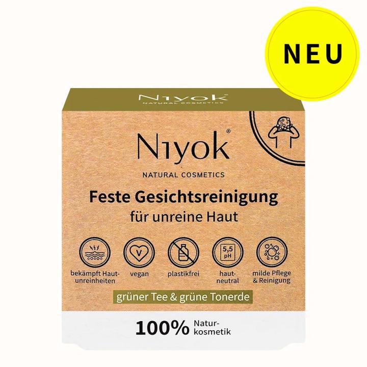 Produktbild Niyok Feste Gesichtsreinigung Grüner Tee (Seife)