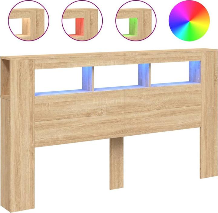Immagine prodotto VidaXL Testiera a LED (180 x 18,5 x 103,5 cm)