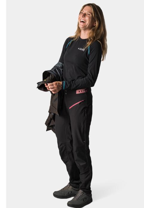 dirtlej Trailscout flex long Ladies, schwarz/berry, L (L)