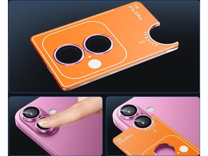 Actual product image Screenguard Camera Lens Protector protective glass Apple iPhone 16 (1 Piece, Apple iPhone 16)