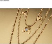 Image du produit Rayher Mini pendentif feuille en métal, or, 6 pièces (Métal)