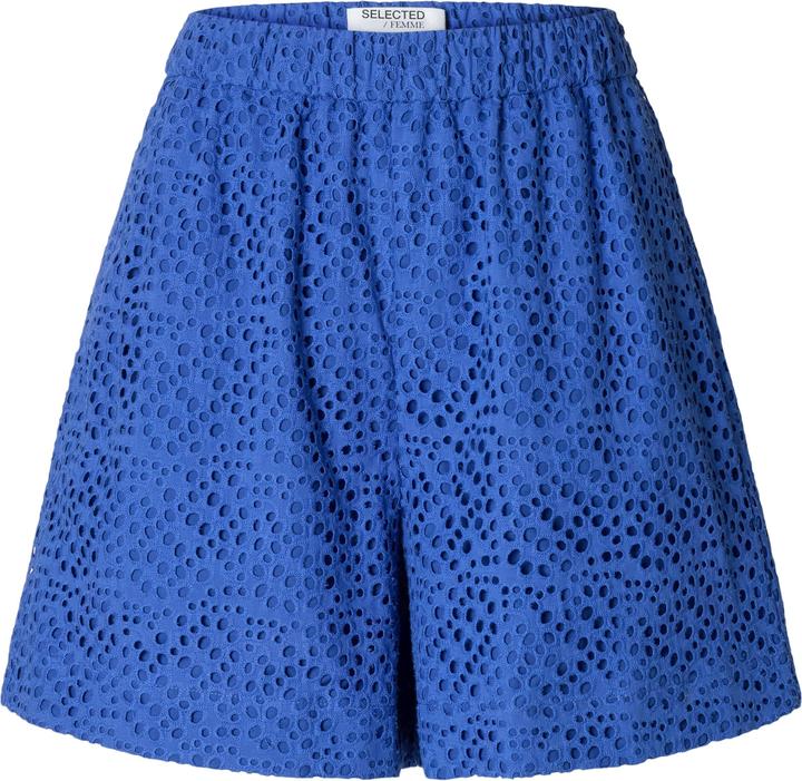 Selected Femme Broderie Anglaise Højtaljede shorts