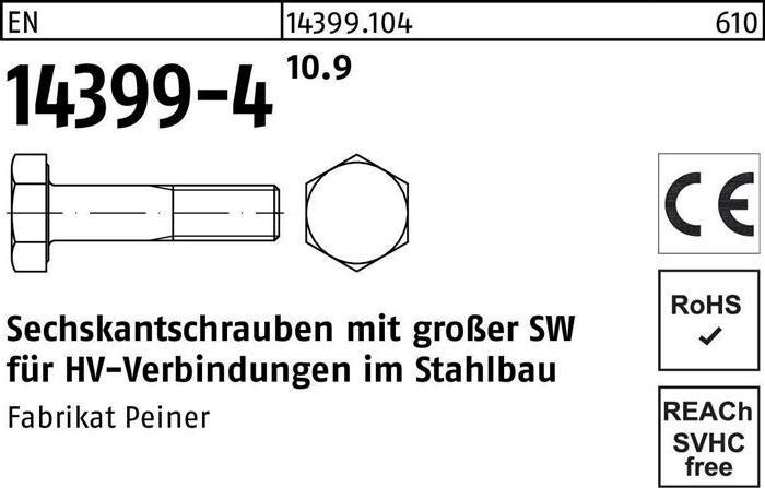 Produktbild Peiner Sechskantschraube EN 14399-4 M 24 x 60 10.9 (1 Schrauben pro Stück)