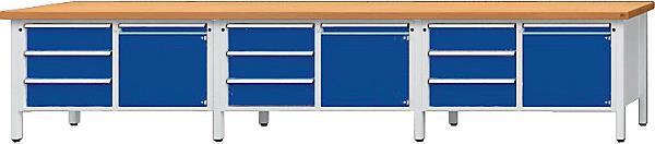 Produktbild kaiserkraft Werkbank, extrabreit (405 cm, 70 cm)