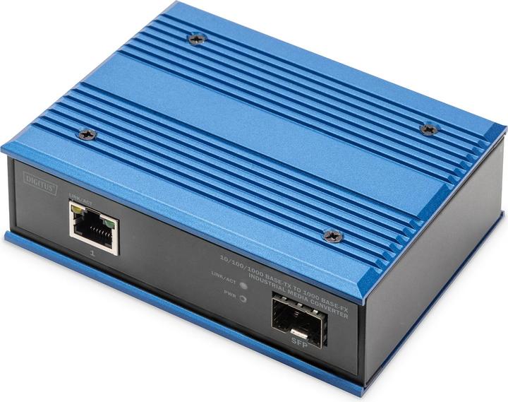 Produktbild Digitus 10/100/1000 Base-TX to 1000 Base-FX Industrial Media Converter (2 Ports)