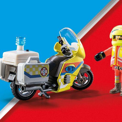 Produktbild Playmobil Notarzt-Motorrad mit Blinklicht (71205, Playmobil City Life)