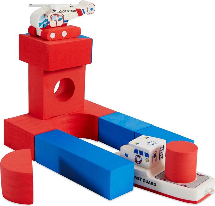 Actual product image Just Think Toys Coast Guard Boat & Helicopter