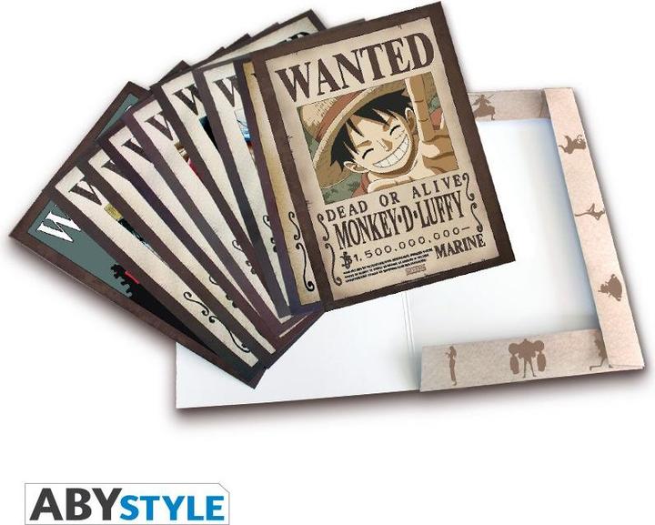 Actual product image ABYstyle ONE PIECE - Portfolio 9 posters wanted Luffys crew Wano 21x29,7 X5 (21 x 29.7 cm)