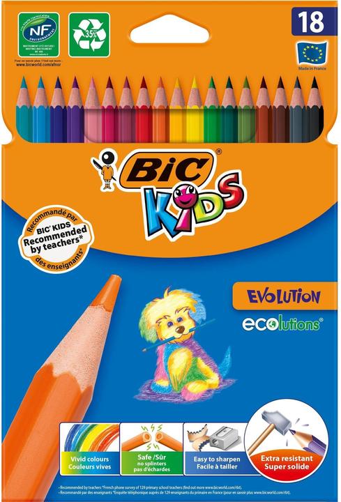 Bic Kids Farbstifte Evolution (Sortiert, 18 x)