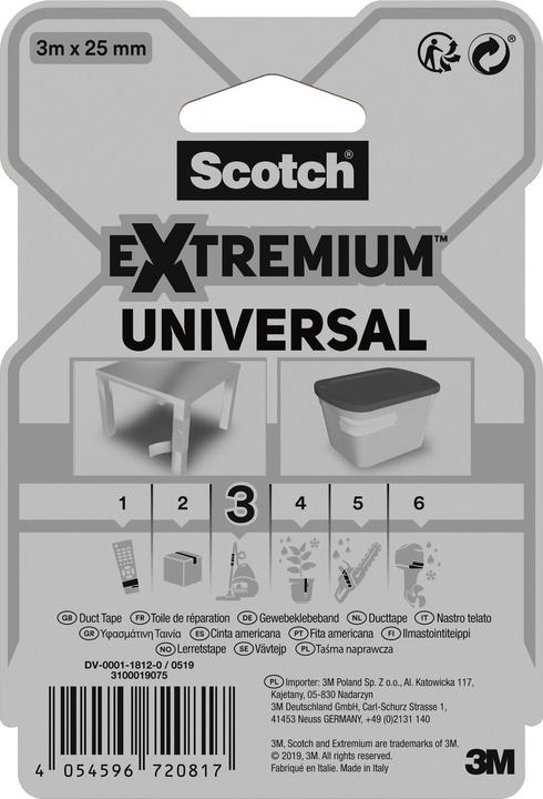 Produktbild Scotch Extremium Universal Klebeband (25 mm)