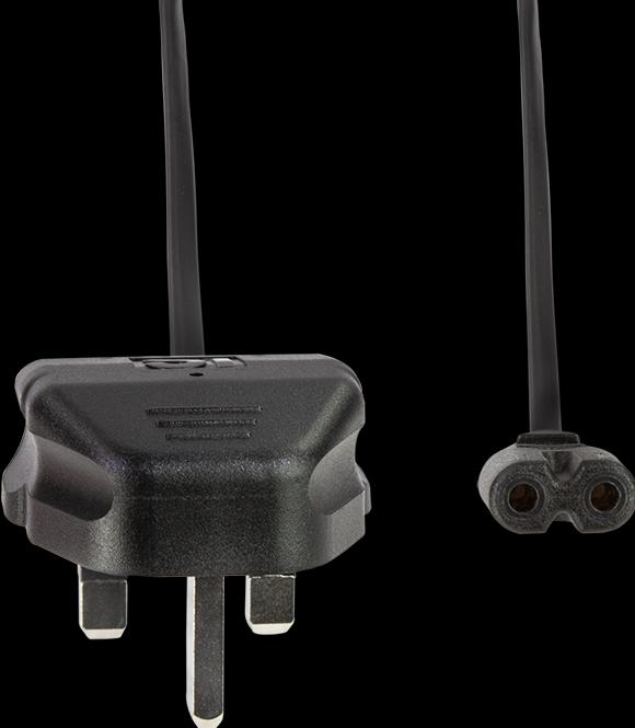 Produktbild LogiLink Netzkabel, BS 1363 (UK) zu IEC C7, schwarz, 1,8 m (1.80 m)