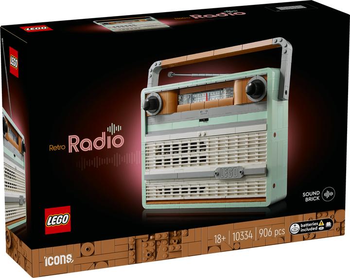 Image du produit LEGO Radio de poche rétro (10334, LEGO Icons, LEGO difficiles à trouver)