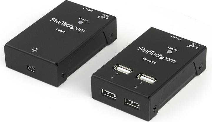 StarTech Estensore USB a 4 porte su CAT5/6 (Mini USB, 4 Porti)