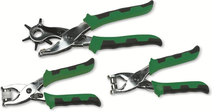 Actual product image Mannesmann Set with hole punch and eyelet pliers