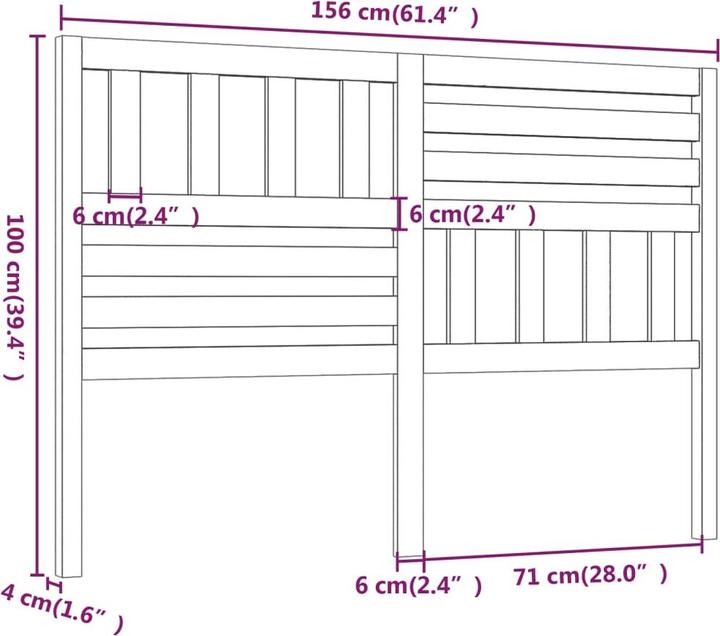 Actual product image VidaXL Kipper (156 x 4 x 100 cm)