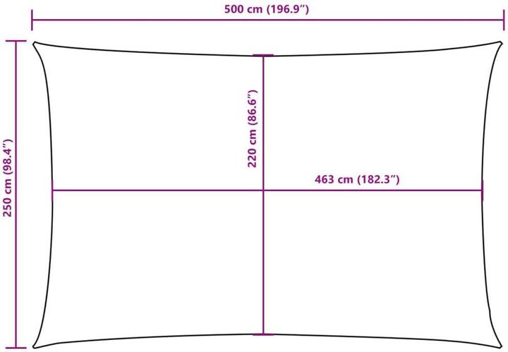 Actual product image VidaXL Nezhatok (250 x 500 cm)