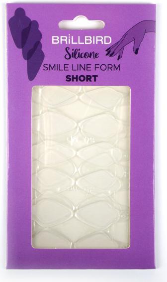 BrillBird French stencils for dual/reverse tips - Short (Nail varnish dryer)