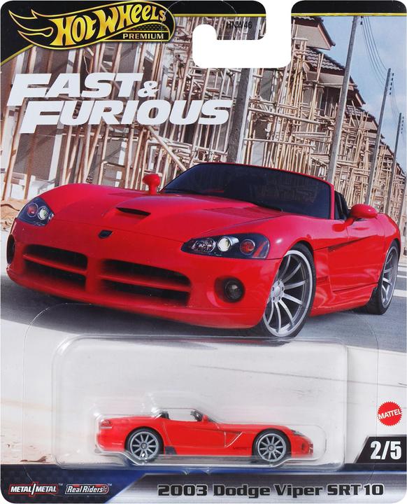 Hot Wheels Premium - Fast & Furious 2003 Dodge Viper SRT10 για 3+ ετών JBL85