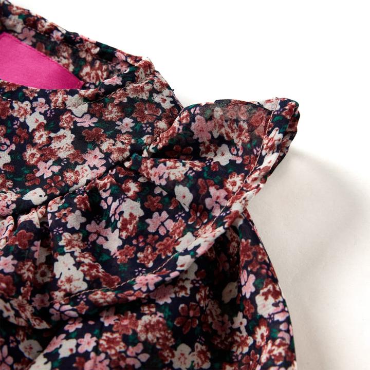 Actual product image VidaXL Children's long-sleeved blouse dark pink 92,Material: 100 (92)