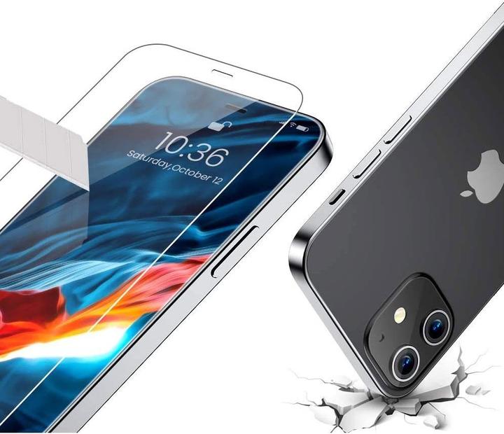Produktbild Apfelkiste - Panzer Glas Displayschutzfolie mit Montagerahmen (2er Set) (2 Stück, Apple iPhone 13 Pro Max)