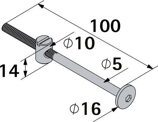 Actual product image Hettich Verbindungsbeschlag (Connection fitting, 4 pcs.)