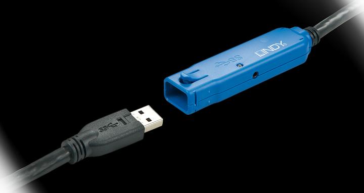 Actual product image Lindy USB 3.0 active extension cable (8 m, USB 3.0)