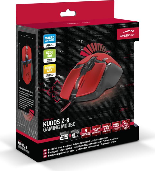 Image du produit Speedlink Souris de jeu KUDOS Z-9 (Filaire)