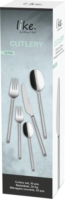 Immagine prodotto Like. by Villeroy & Boch Set di posate da 20 pezzi Come (20 Pezzo/i, Set di posate)