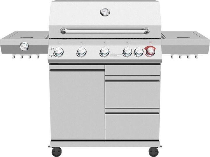 Actual product image FlammenKönig Gasgrill Expert 6 Brenner + Seitenbrenner inkl. Abdeckung, Gasregler und -Schlauch (14 kW)