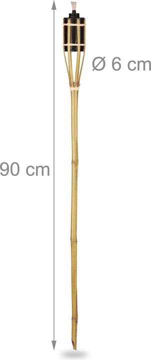 Actual product image Relaxdays 12x Garden Torch