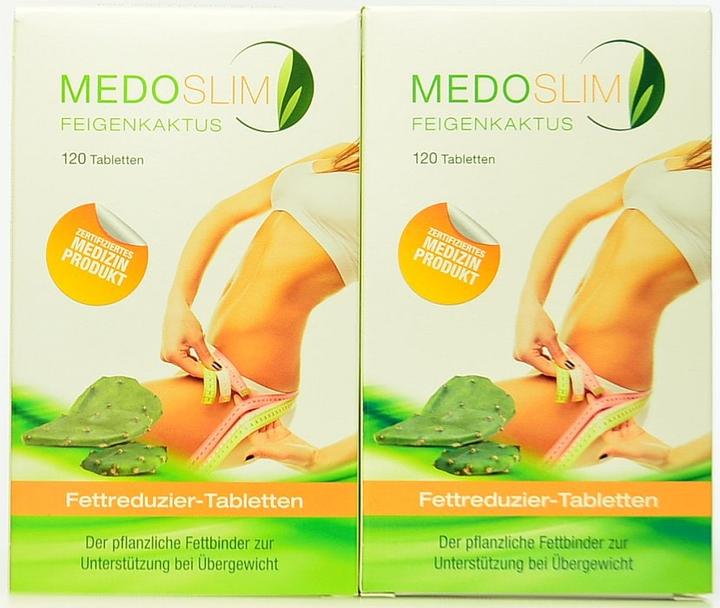 Produktbild Medoslim Feigenkaktus Fettbinder pflanzlich (240 Stück, Tabletten, 333 g)
