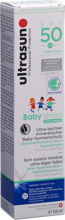 Ultrasun Baby Mineral (Sonnencreme, SPF 50, 100 ml, 158 g)