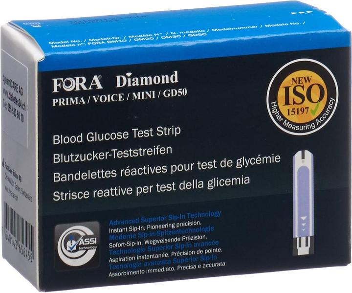 Actual product image Fora Diamond Teststreifen (Test strips)