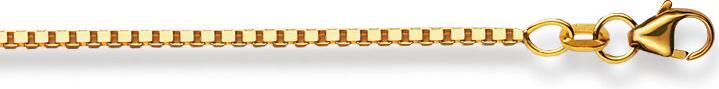 Actual product image Natsumi Schmuck Necklace yellow gold 18K/750 Venetian 1.4mm (750/18 K Yellow gold, 55 cm)