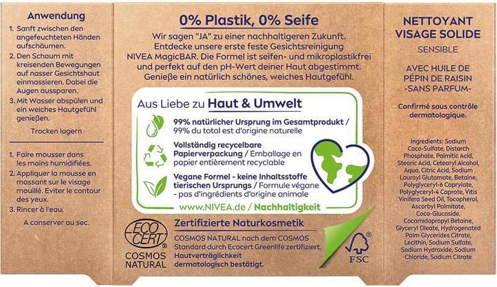 Produktbild NIVEA Magic Bar Sensitiv (Öl)