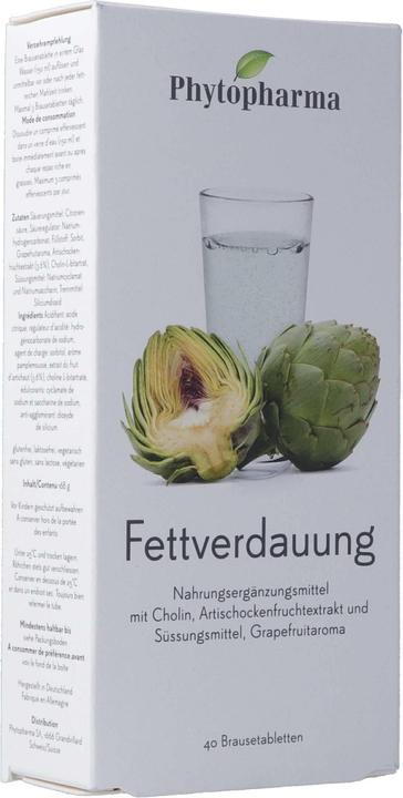 Phytopharma Fettverdauung Brausetablette (40 Stück, Brausetablette, 216 g)