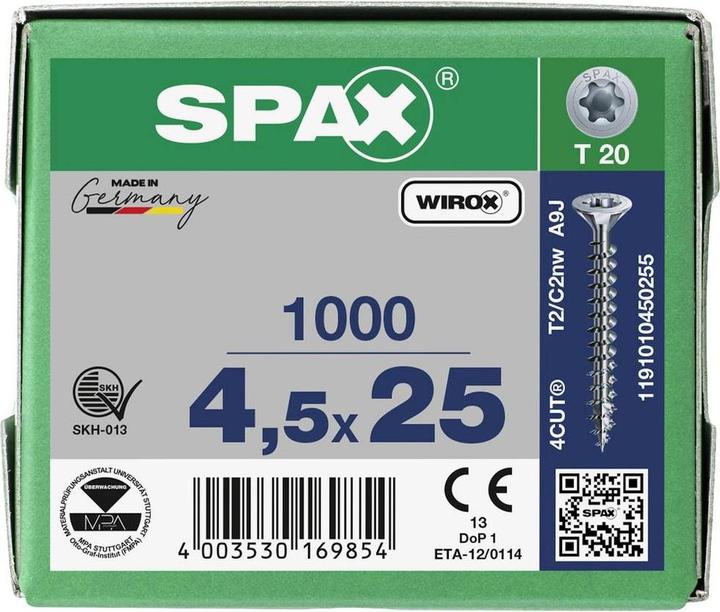 Actual product image Spax Chipboard screws (1000 Screws per piece)