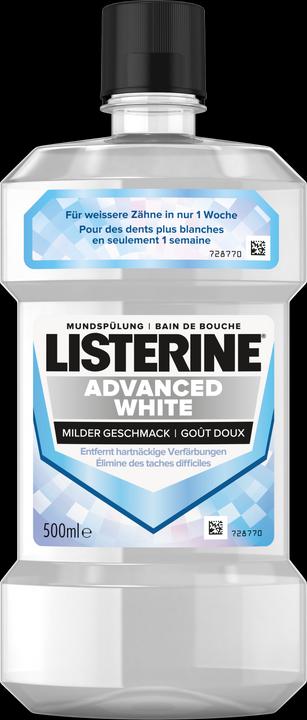 Listerine Advanced White Mild (500 ml, Mouthwash)