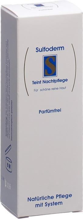 Produktbild Sulfoderm S Teint Nachtpflege Creme (40 ml, Nachtcreme)