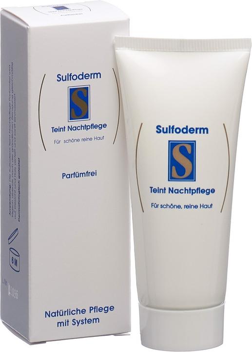 Produktbild Sulfoderm S Teint Nachtpflege Creme (40 ml, Nachtcreme)
