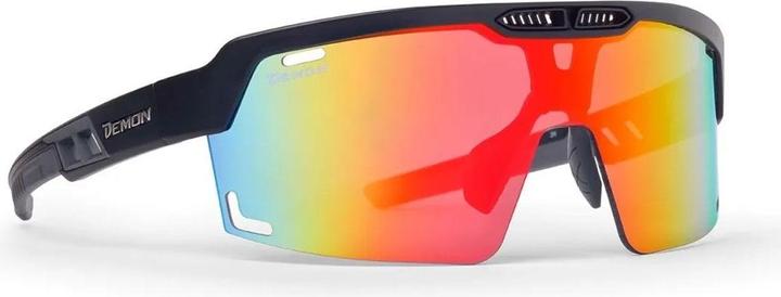 Actual product image Demon Speed Vent sports glasses (matt black grey-red multi, matt black grey-red multi)