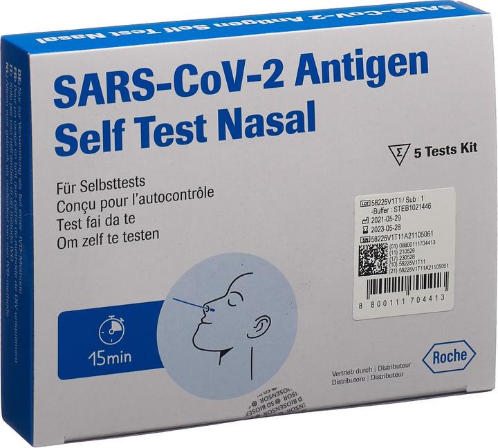 Roche SARS CoV-2 Antigen Patient Nasal (5 x)